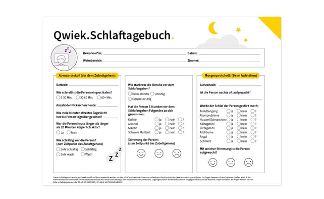 Visuals inspiratiepagina-Schlaftagebuch